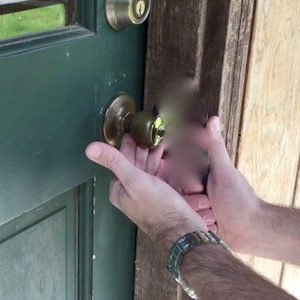 Covert entry tool opens door in lieu of lock picking